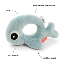 Hochet anneau - Wally - Bleu