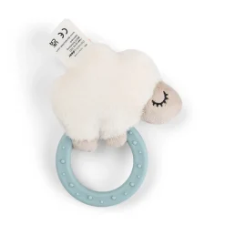 Hochet avec anneau de dentition - Sheepy - bleu