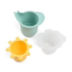 Jeu d'eau lot de 3 gobelets empilables - Elphee - Multicolore