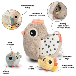 Jouet d'activité cache-cache - Clucky - sable