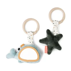 Jouet d'éveil à suspendre lot de 2 - Wally - Bleu