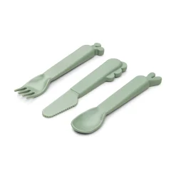 Kiddish couverts set de 3 - Deer friends - Vert