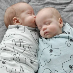 Maxi lange lot de 2 - Contour - Bleu