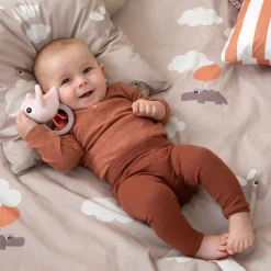 Parure de lit junior - Happy clouds - Rose