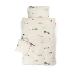 Parure de lit junior - Tiny farm - Sable
