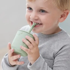 Peekaboo gobelet et paille lot de 2 - Wally - Vert