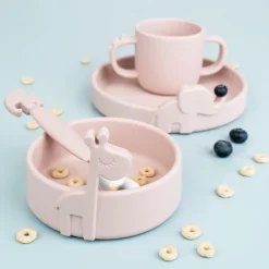 Peekaboo tasse à 2 poignées - Croco - Rose