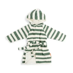 Peignoir 1-2 ans - Stripes - Vert