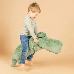 Peluche grande - Croco - Vert