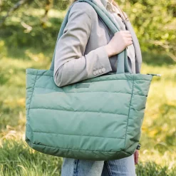 Sac à langer fourre-tout matelassé - Vert