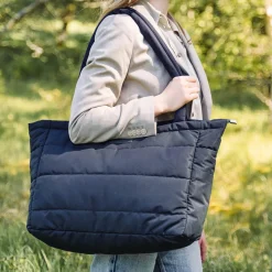 sac à langer langer fourre-tout matelassé - Noir