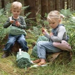 Sac banane matelassé enfant - Croco - Rose
