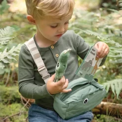 Sac banane matelassé enfant - Croco - Rose