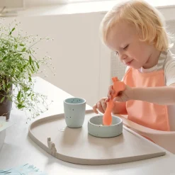 Set de table bord relevé silicone - Elphee - Sable