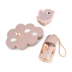 Set gourde et boîtes à goûter - Playground - Rose